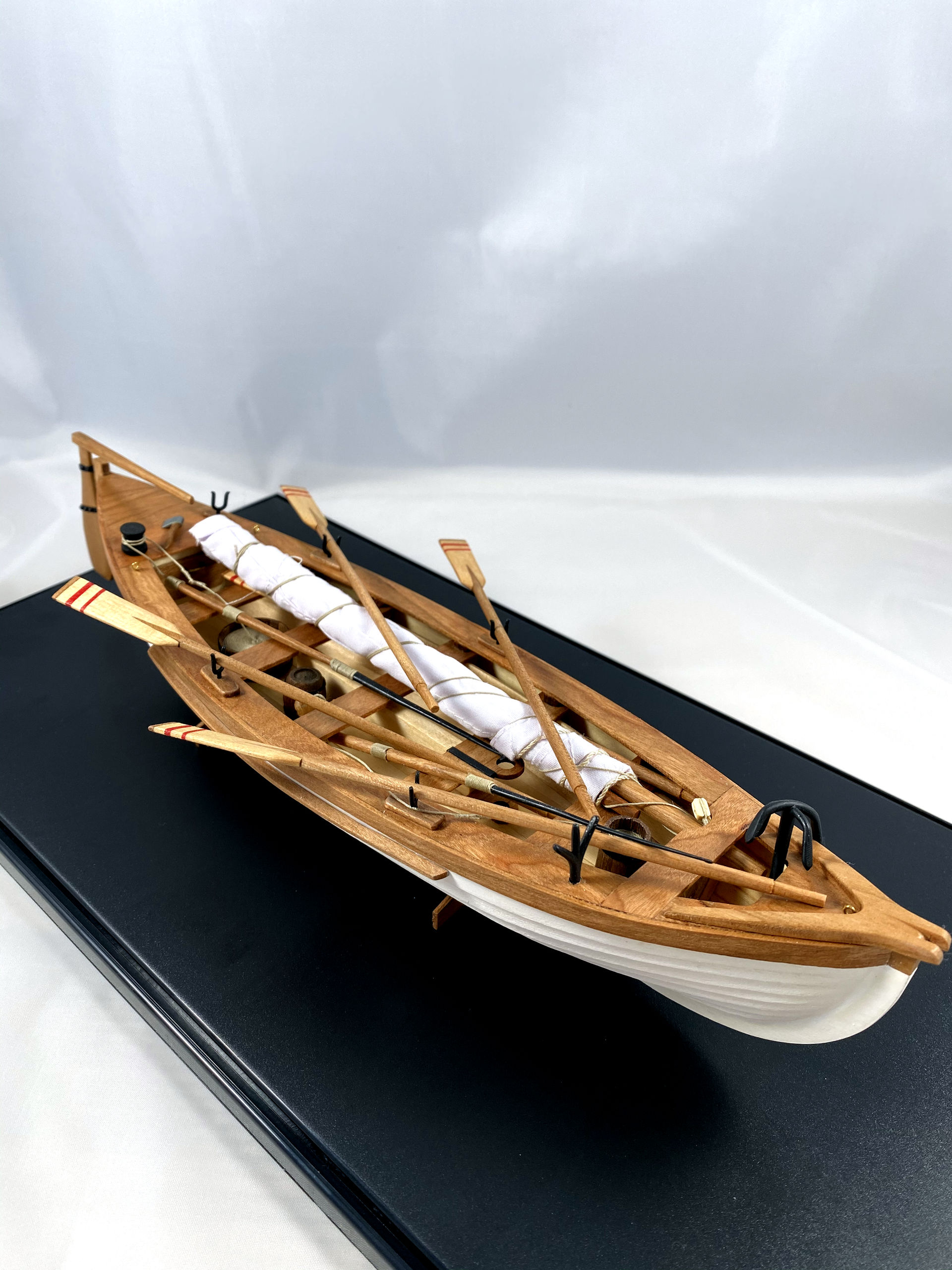 Wooden boat POF Scale 1:64 Model Ship Lifeboat Wooden Model Ship Kit